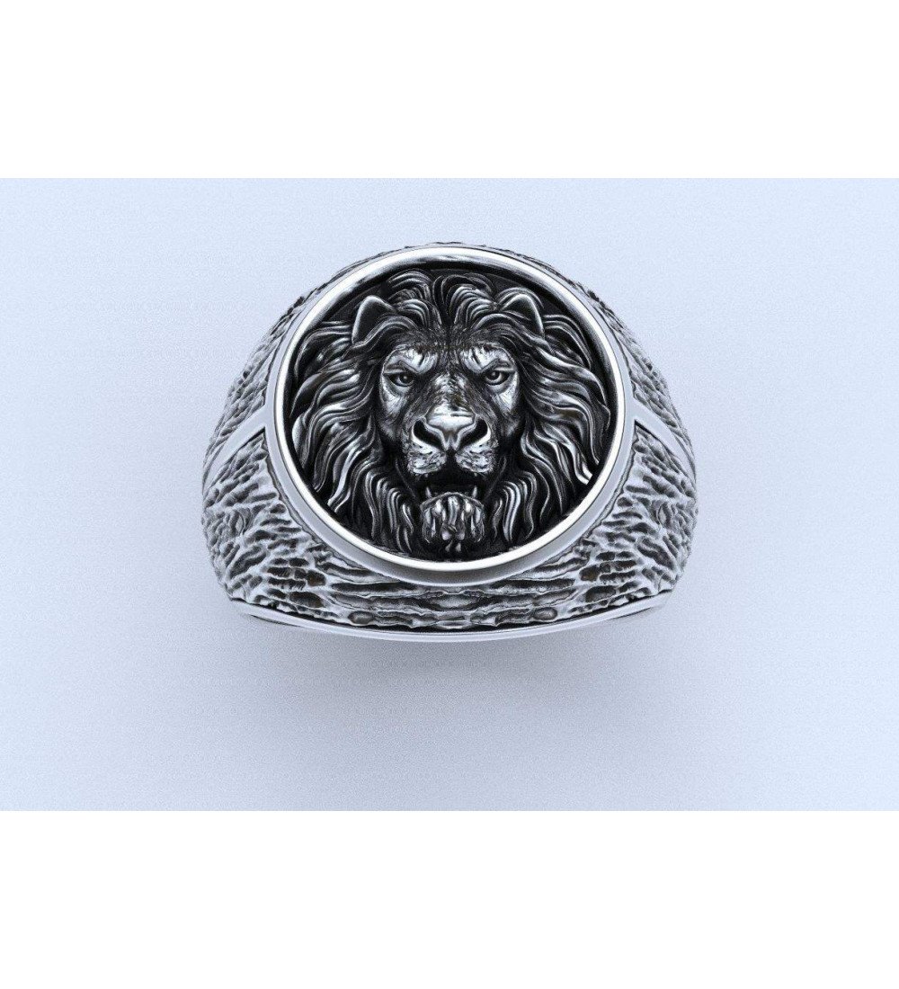 Ανδρικο Δαχτυλιδι Με Συμβολο Λιονταρι 0159