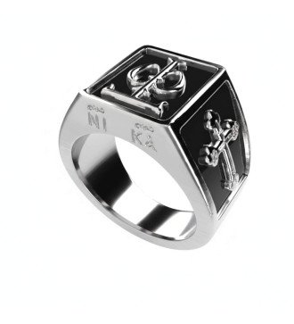 Bague chrétienne byzantine chevalier du Saint-Sépulcre 0014