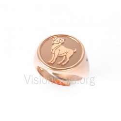 Silver Ring Zodiac Sign Aries,rings, rings for women, latest