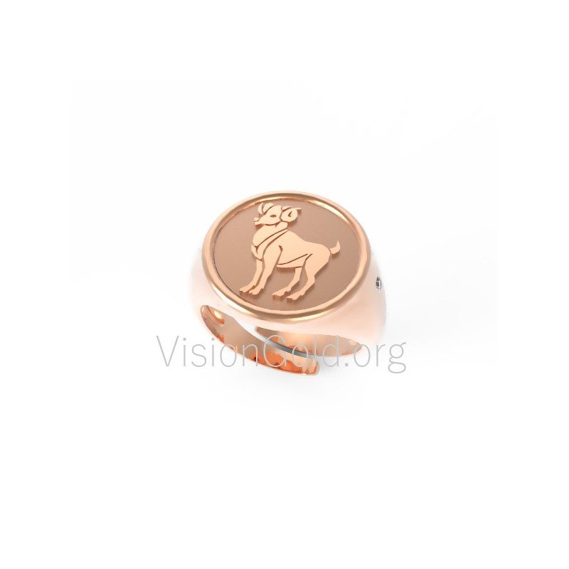Silver Ring Zodiac Sign Aries,rings, rings for women, latest