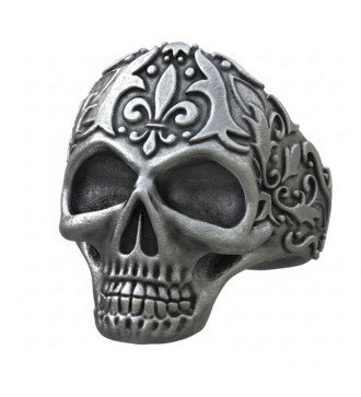 Silberner Totenkopf-Ring - Herrenringe - Herrenschmuck 0030