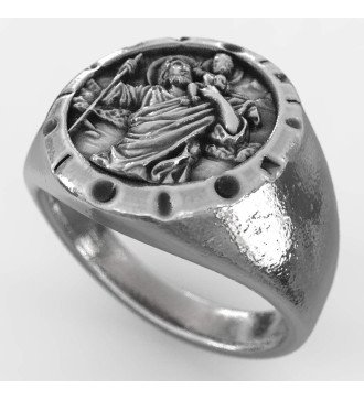 Christlicher Vintage St. Christopherus Siegelring 0651