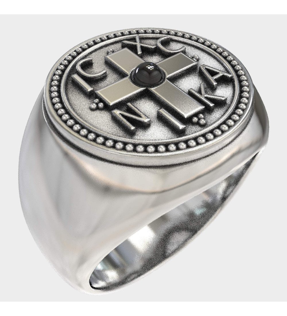 Anillo de sello bizantino ICXC NIKA 0314