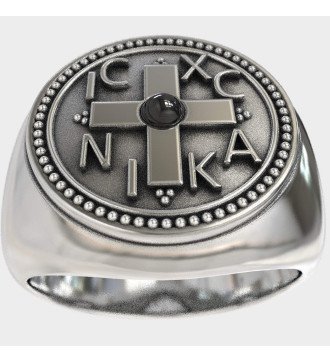Byzantinischer ICXC NIKA Siegelring 0314