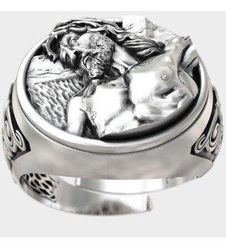 Siegel Jesus Christus Religiöser Christlicher Ring 0918