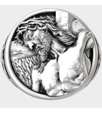 Signet Jesucristo Religioso Cristiano Anillo 0918