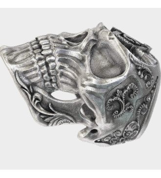 Totenkopf Ring Männer Gothic Biker Sterling Silber 0120