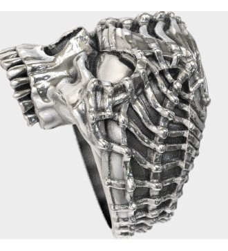 Hell's Rider Biker Skull Ring 0192