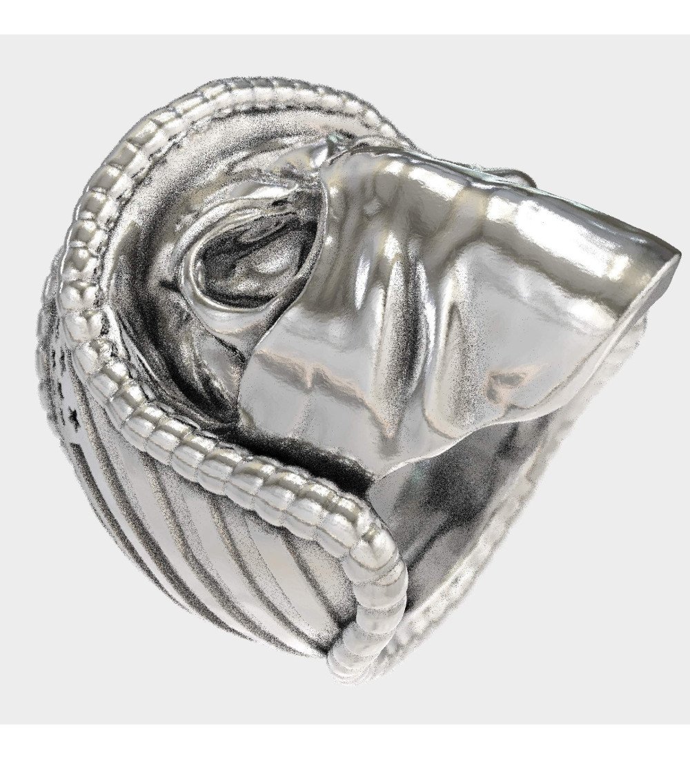 Bague Biker American Flag Skull 0186