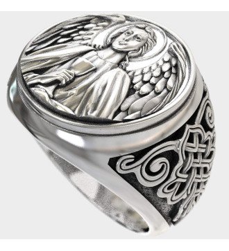 Christian Signet Archangel Gabriel Ring 0509