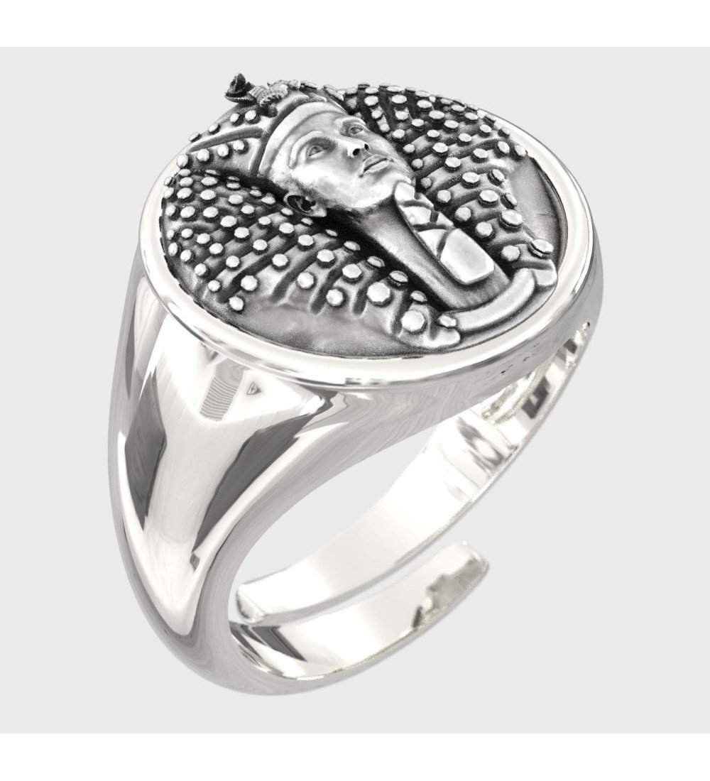 Chevalier Anillo Faraón Signet Plata 0663