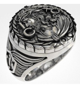 Кольцо Signet Religious Christian Jesus Ring 0725