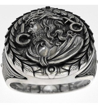Signet Religious Christian Jesus Ring 0725