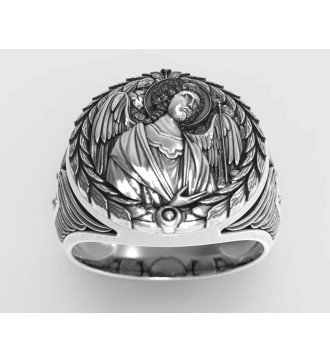 Bague chevalière croix de l'archange Michael 0694