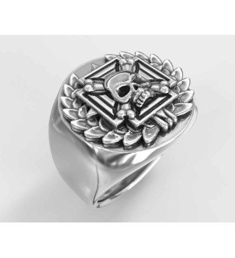 Totenkopf Signet Gothic Ring 0699