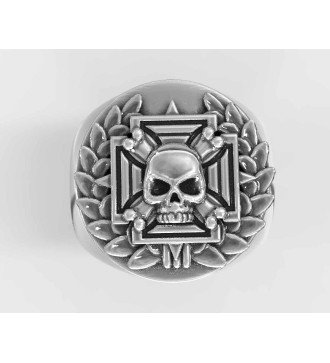 Bague gothique tête de mort 0699