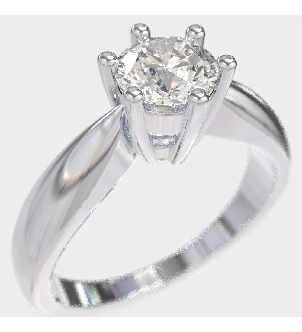 Solitär Verlobungsring Laborgewachsener Diamant 0,50 Karat