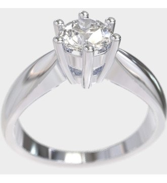 Solitär Verlobungsring Laborgewachsener Diamant 0,50 Karat