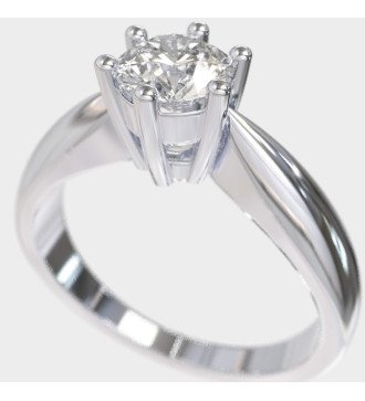 Anillo de Compromiso Solitario Lab Grown Diamond 0.50 Ct