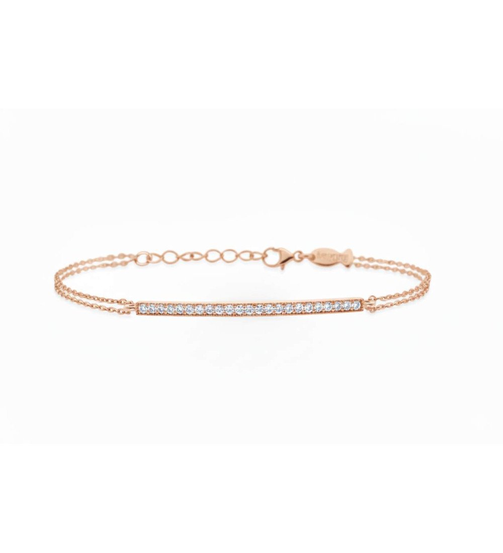 Minimal Silber Armband Bar Style Rose Gold 0005R