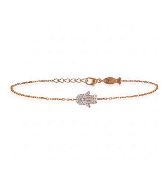 Women's Hamsa Bracelet Rose Gold 0013R