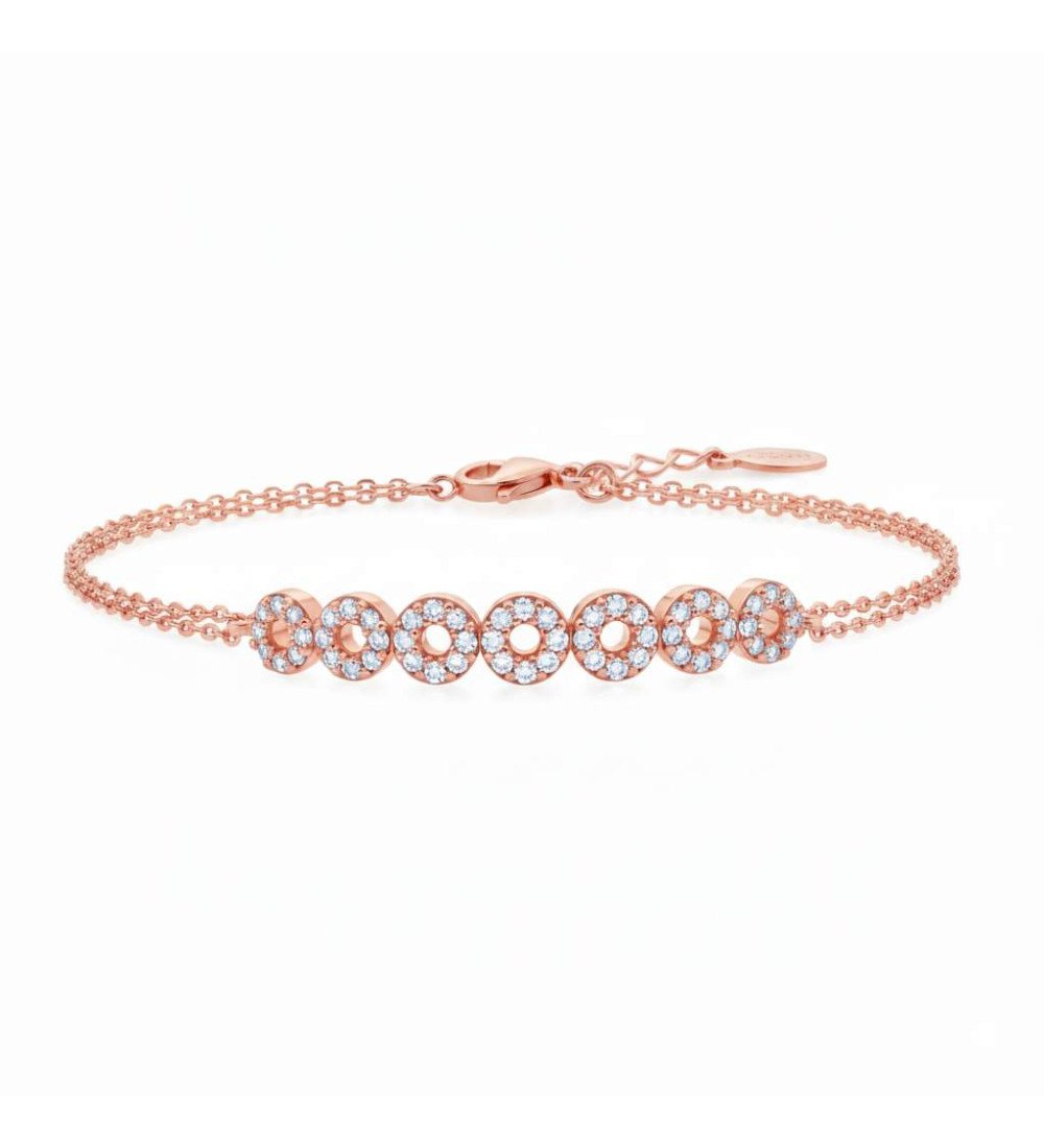 Cadeau Bracelet en argent pour femmes Menottes avec cercles