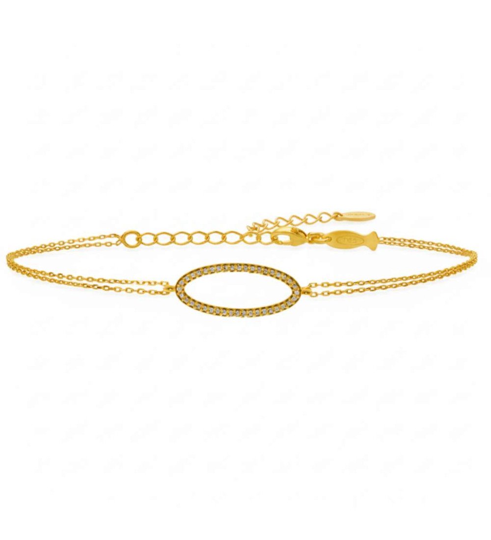 Pulsera Infinito Mujer Oro Circonio Regalo de Lujo 0006K