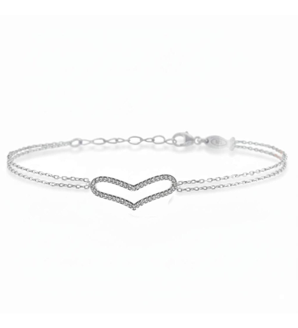 Pulsera Corazón Plata Mujer Regalo Ideal Para Ella 0020L