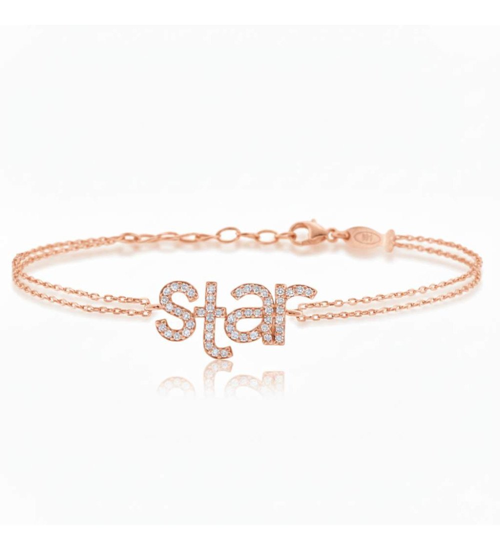 Modern Chic Layering Silver Women's Star Bracelet 0042R