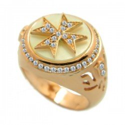 Χειροποιητο Γυναικειο Δαχτυλιδι Chevalier Σε Χρυσο Κ9 Η Ασημι 925 Chevalier Για Το Μικρο Δαχτυλο 0392