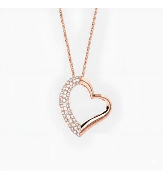 Collana d'argento con cuore...