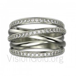 VisionGold NEW Fashion Luxury Charm AAA Cz Wedding Ring Women