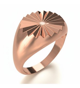 Anello Chevalier con motivo geometrico 0893R