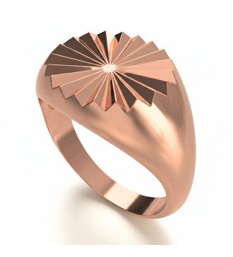 Кольцо Шевалье с геометрическим узором 0893R