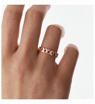 Anello a catena moderno e minimale da donna 0895R