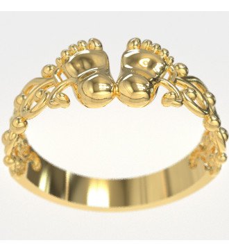 Regalo per una donna che ha partorito Anello piedi di bimba