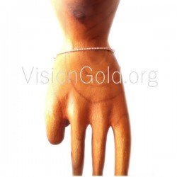 Χρυσό βραχιόλι με μπριγιάν