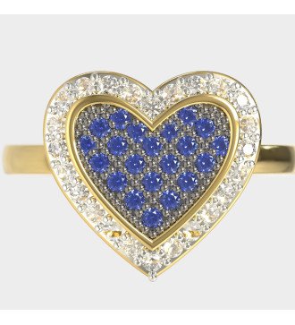 Regalo per la donna Anello a cuore in oro 9 carati 0660KMPP