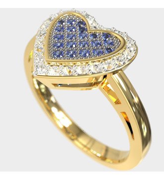 Regalo per la donna Anello a cuore in oro 9 carati 0660KMPP