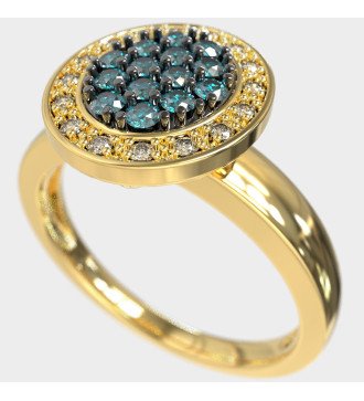 9K Yellow Gold Ring Perfect Gift for Birthday or Anniversary