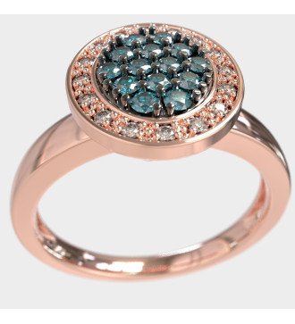 Beeindruckende 9 Karat Oval Ring Geschenk für Frau 0697R