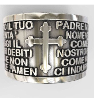 Catholic Padre Nuestro Ring 0507