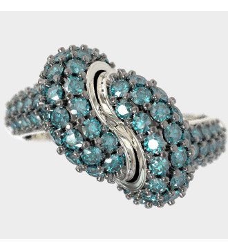 Romantic 9 Carat Love Knot Ring White Gold Gift For Her 0644LMPP