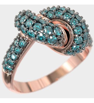 The Sweetest Gift Anillo Nudo de Amor Oro Rosa 9 Kilates