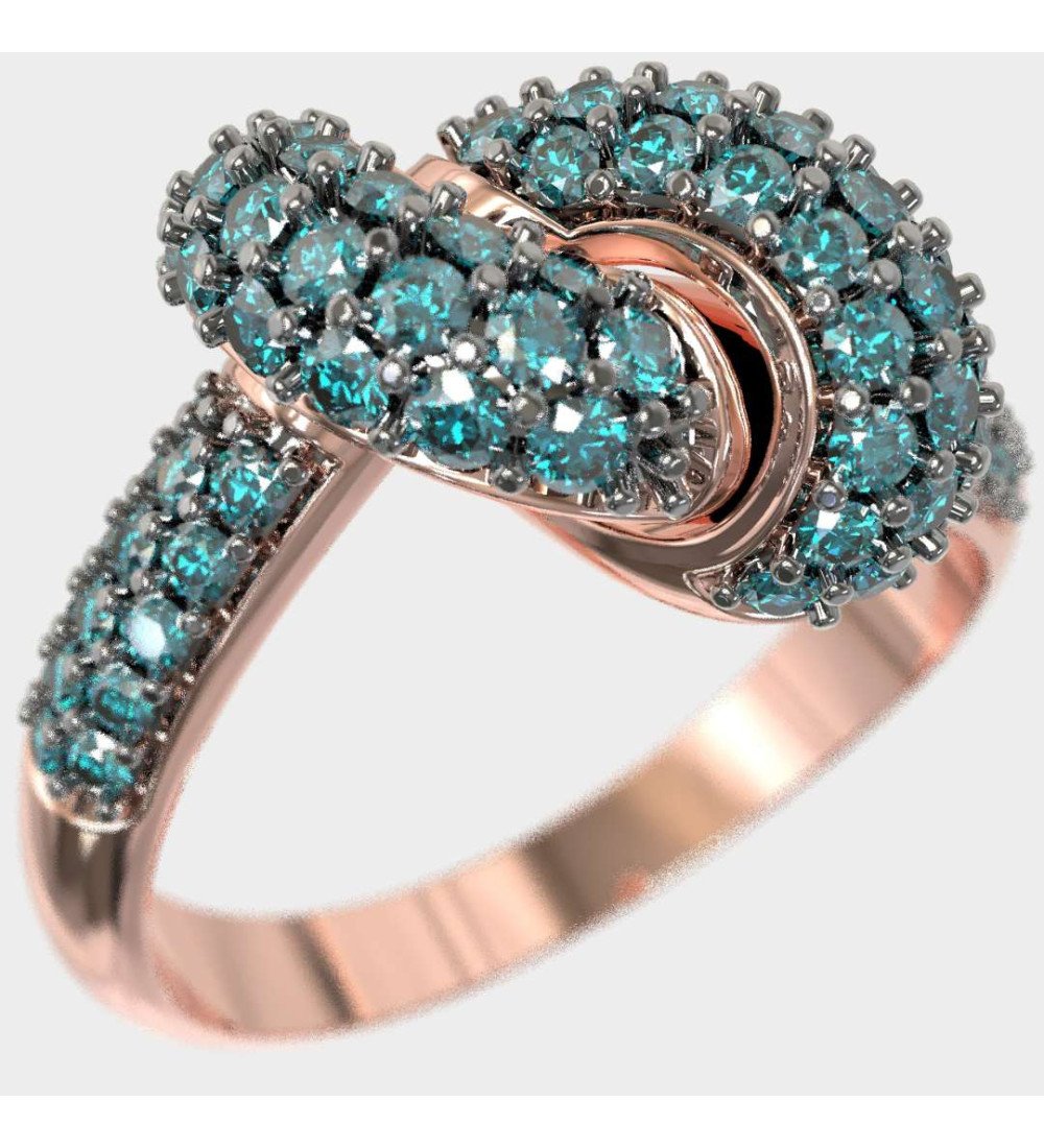 The Sweetest Gift Anillo Nudo de Amor Oro Rosa 9 Kilates