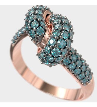 The Sweetest Gift Love Knot Ring 9 Karat Rose Gold 0644RMPP