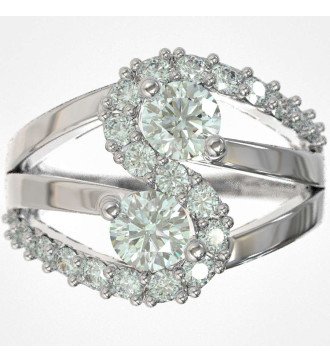 Luxurious Modern 9 Carat Ring For Gift 0619L