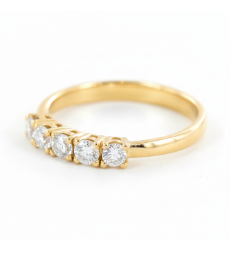 Bague en or éternelle Zircon 14K Cadeau de luxe pour les femmes