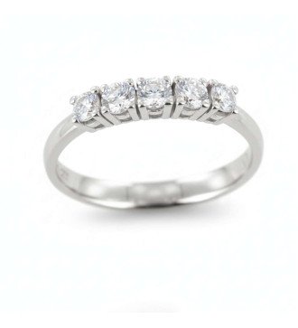 Zeitlos Weißgold Serie Ring Perfekte Jahrestag und Engagement