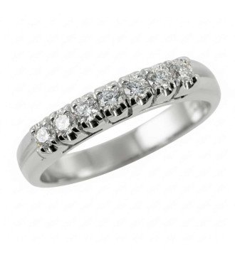 Bague d'éternité élégante en or blanc Cadeau idéal pour les